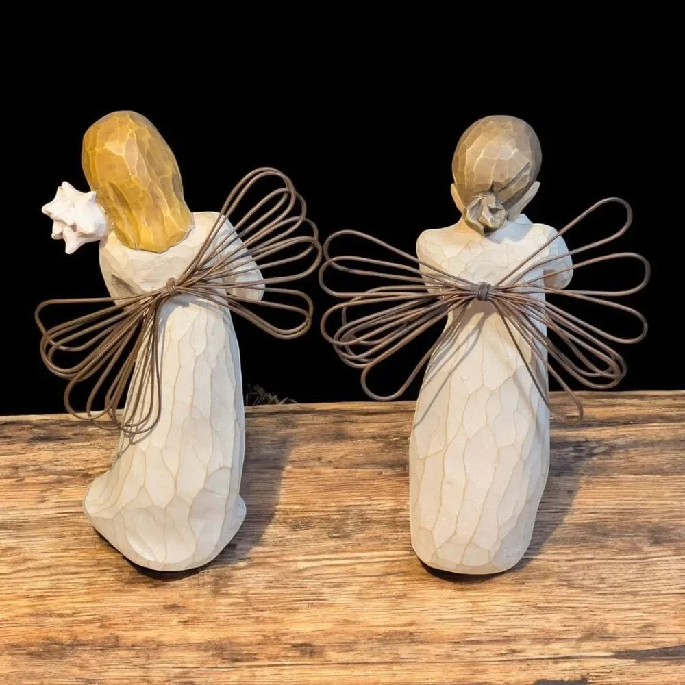 2 Willow Tree Figurines THINKING OF YOU and BRIGHT STAR Vintage